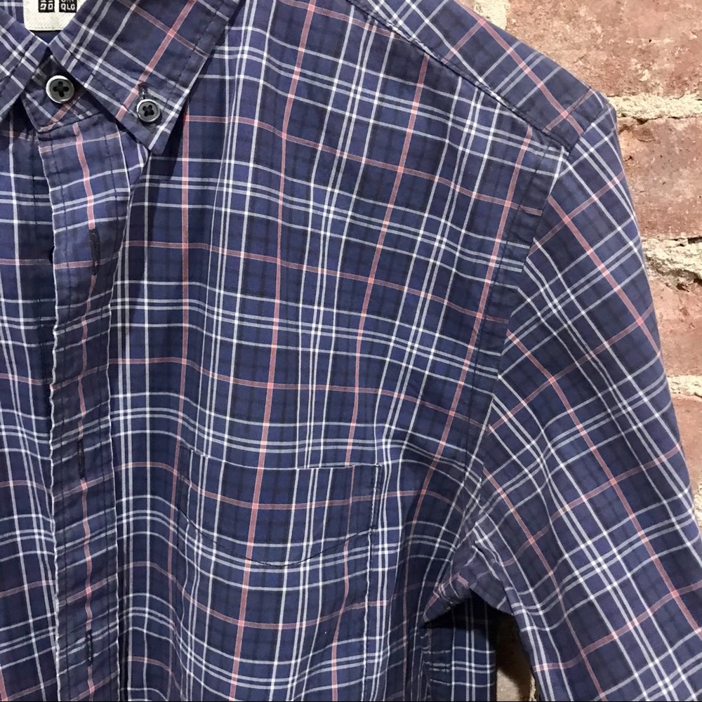 Uniqlo multicolored gingham shirt. Size M - Picture 2 of 9